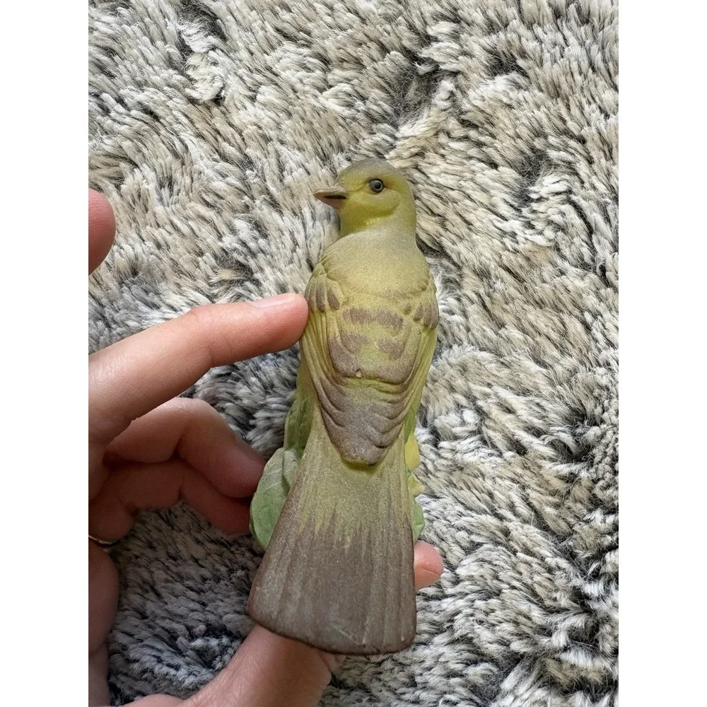 Vintage‎ 1970s Set Blue And Yellow Bird Salt Pepper Shaker Set Ceramic